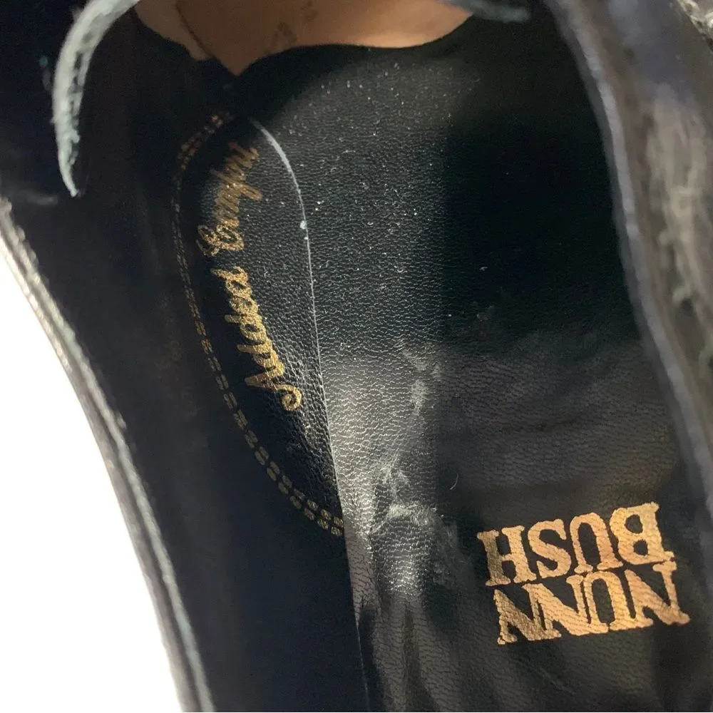 Nunn Bush Dress Shoes Mens 9.5 D Wingtip Oxford Black Leather Lace Up